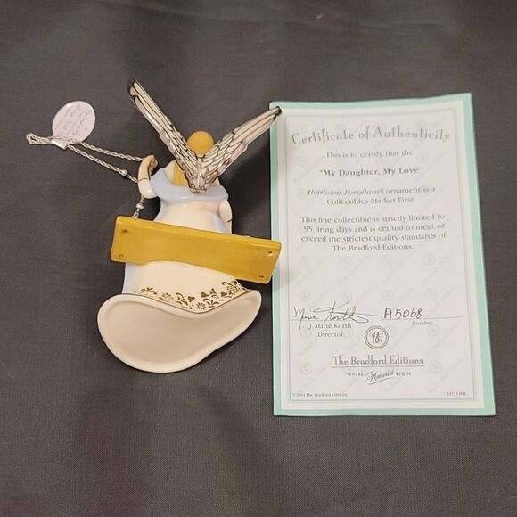 BRAND NEW MY DAUGHTER MY LOVE 2004 HEIRLOOM BRADFORD EXCHANGE PORCELAIN - Picture 11 of 16